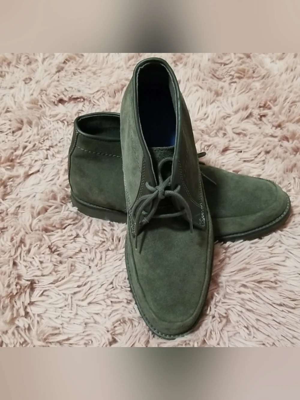 Mark Nason Skechers Suede Chukka Boots in Dark Gray Color Memory Foam Lux